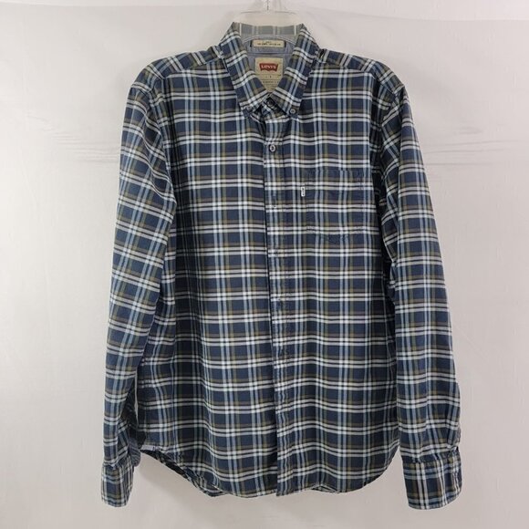 Levi’s Signature Slim Fit Men’s Outdoor Button Down Long Sleeve Shirt - Large - Picture 1 of 14